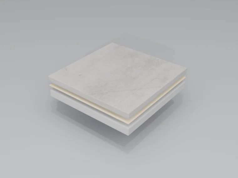 MMA — floor system cross-section (3D render)